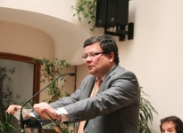 Ministr obrany Alexandr Vondra při projevu